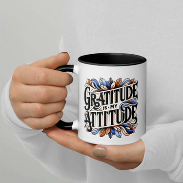 Mug with Color Inside Grattitude is my Attitude