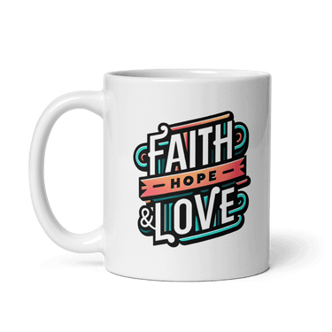 Blessed Morning Christian Gift Set - Faith Hope Love Coffee Mug and Soy Candle by LoveNDevotion