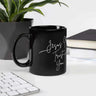 Black Glossy Mug Jesus i trust you 