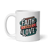Blessed Morning Christian Gift Set - Faith Hope Love Coffee Mug and Soy Candle by LoveNDevotion